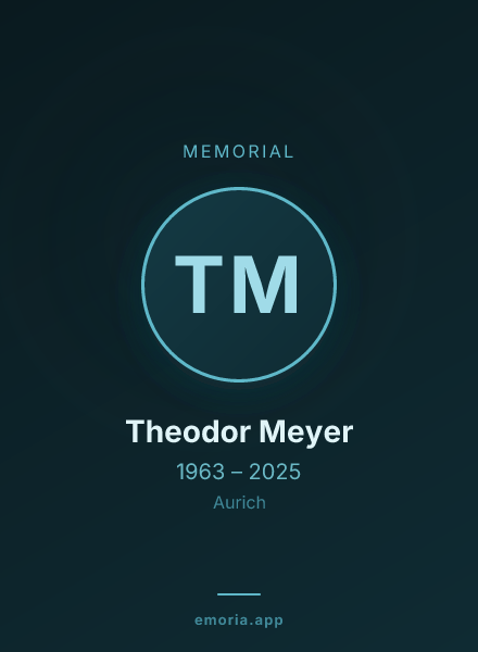 Memorial portrait of Theodor Meyer