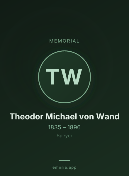 Memorial portrait of Theodor Michael von Wand
