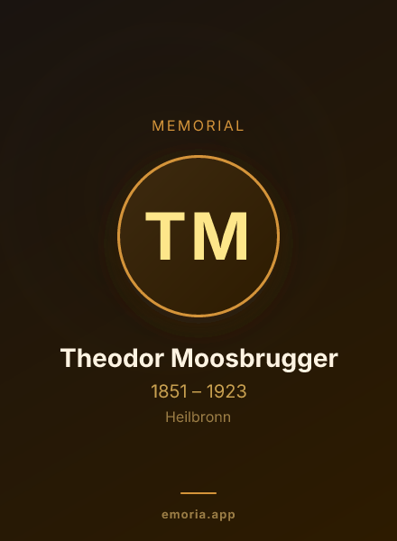 Memorial portrait of Theodor Moosbrugger
