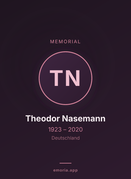 Memorial portrait of Theodor Nasemann