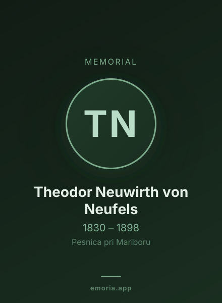 Memorial portrait of Theodor Neuwirth von Neufels