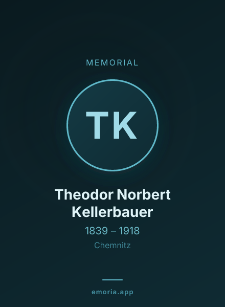 Memorial portrait of Theodor Norbert Kellerbauer