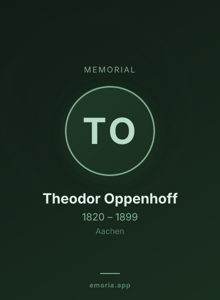 Memorial portrait of Theodor Oppenhoff