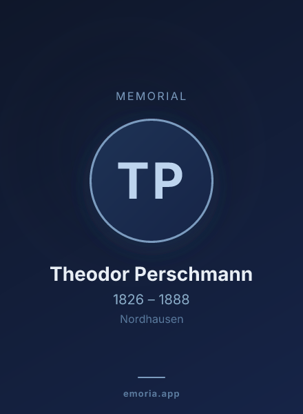 Memorial portrait of Theodor Perschmann