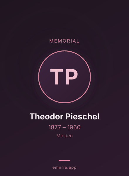 Memorial portrait of Theodor Pieschel