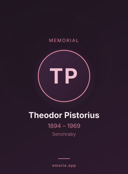 Memorial portrait of Theodor Pistorius