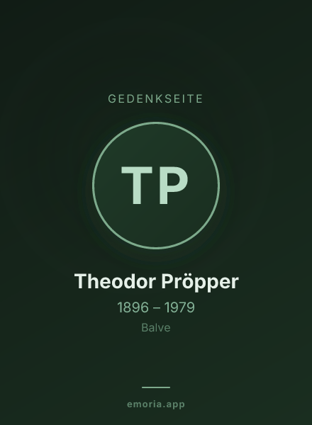 Gedenkportrait von Theodor Pröpper