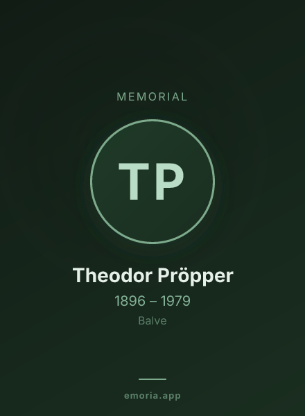 Memorial portrait of Theodor Pröpper