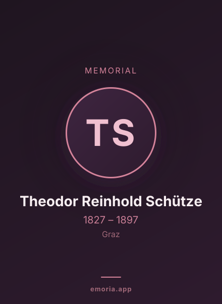 Memorial portrait of Theodor Reinhold Schütze