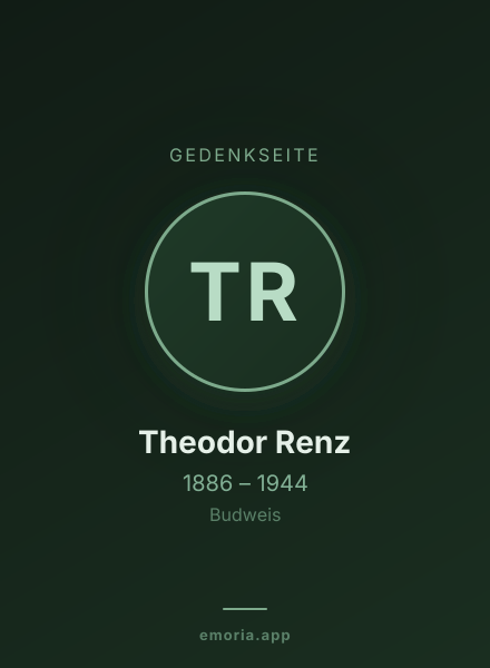 Gedenkportrait von Theodor Renz