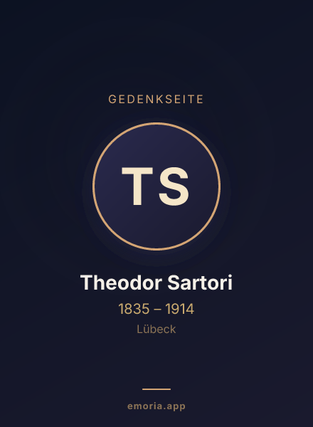 Gedenkportrait von Theodor Sartori