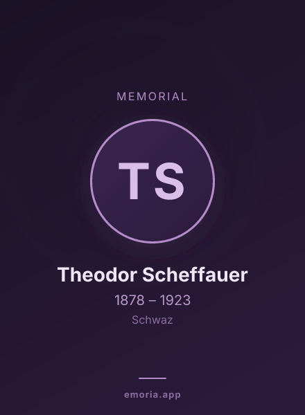 Memorial portrait of Theodor Scheffauer