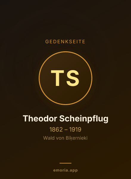 Gedenkportrait von Theodor Scheinpflug