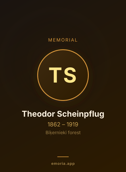 Memorial portrait of Theodor Scheinpflug