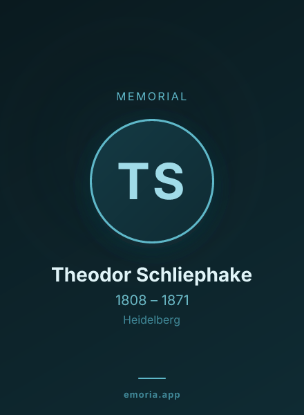 Memorial portrait of Theodor Schliephake