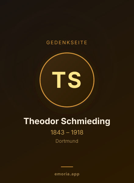 Gedenkportrait von Theodor Schmieding