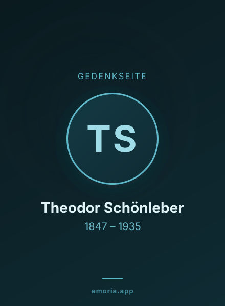 Gedenkportrait von Theodor Schönleber