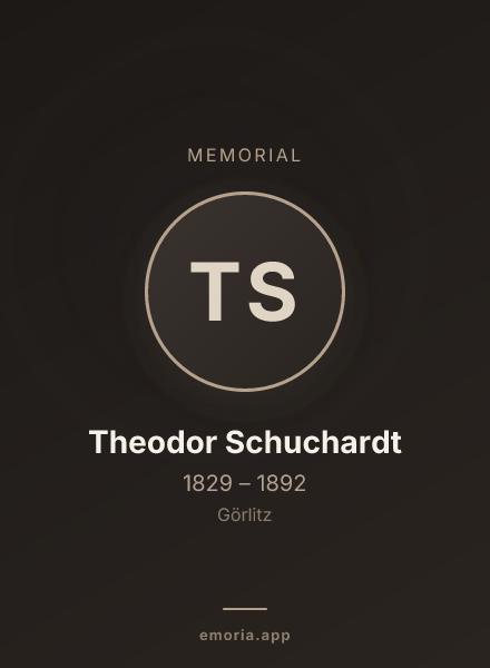 Memorial portrait of Theodor Schuchardt