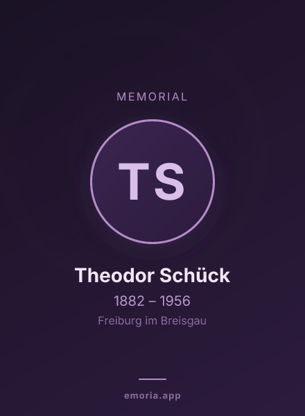 Memorial portrait of Theodor Schück