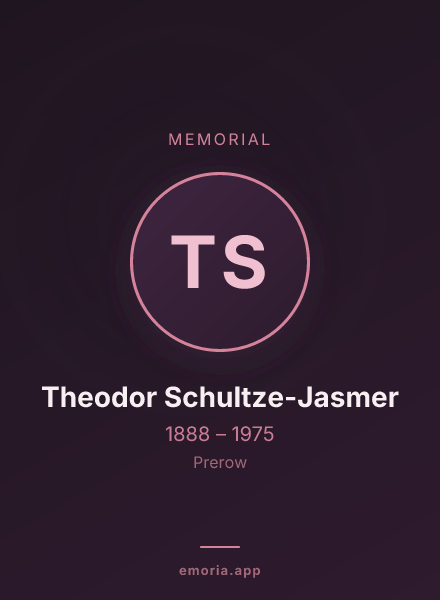 Memorial portrait of Theodor Schultze-Jasmer