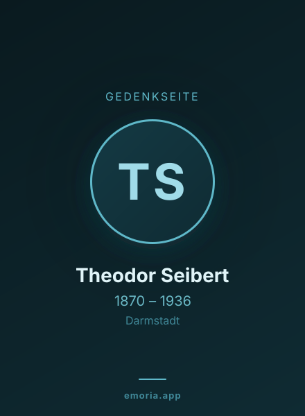 Gedenkportrait von Theodor Seibert