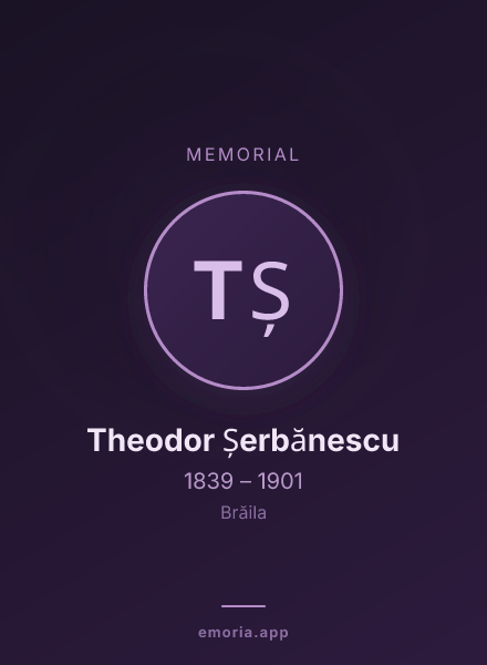 Memorial portrait of Theodor Șerbănescu