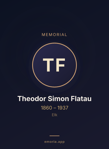 Memorial portrait of Theodor Simon Flatau