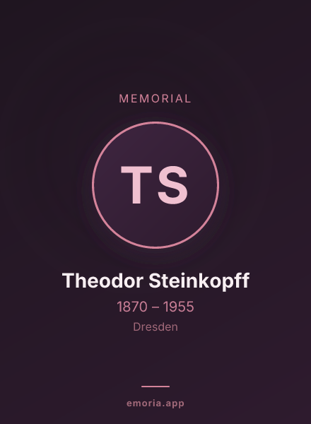 Memorial portrait of Theodor Steinkopff