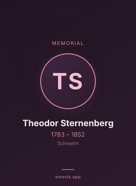 Memorial portrait of Theodor Sternenberg