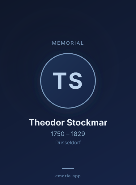 Memorial portrait of Theodor Stockmar