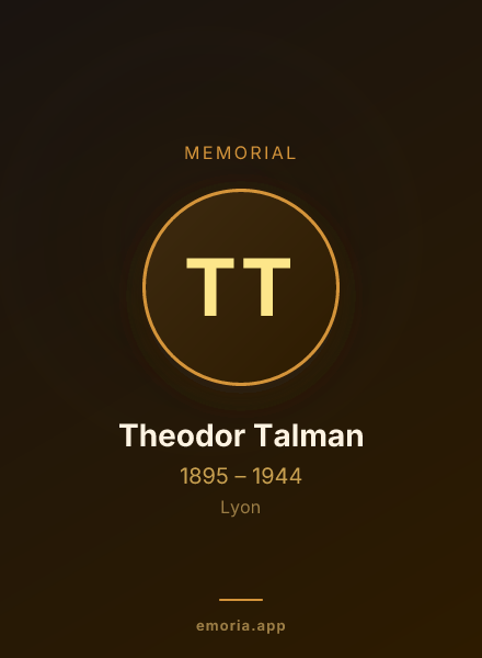 Memorial portrait of Theodor Talman
