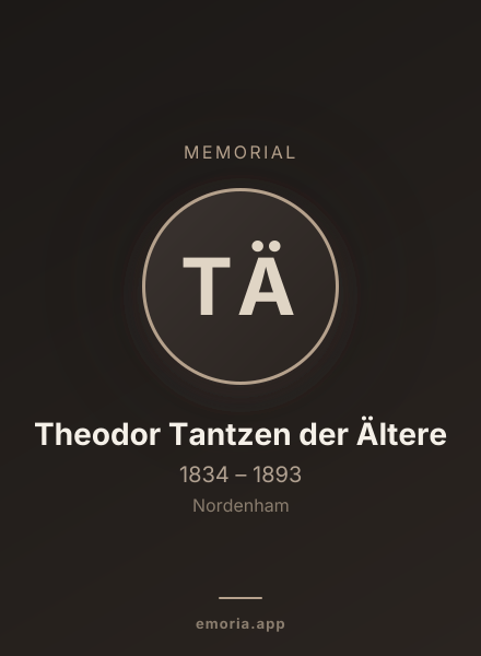 Memorial portrait of Theodor Tantzen der Ältere