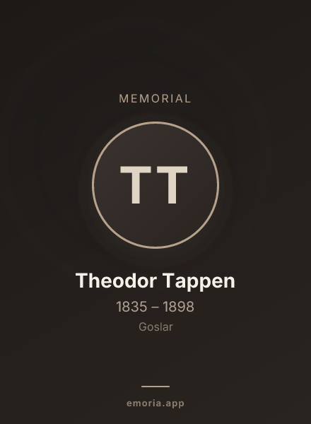 Memorial portrait of Theodor Tappen
