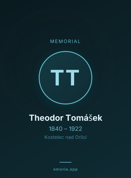 Memorial portrait of Theodor Tomášek