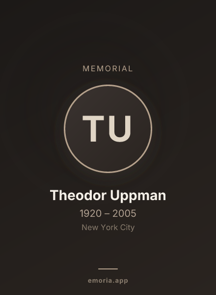 Memorial portrait of Theodor Uppman
