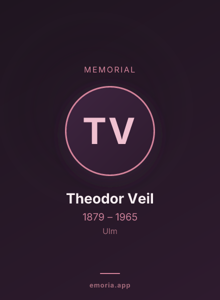 Memorial portrait of Theodor Veil