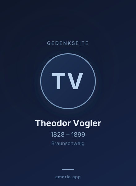 Gedenkportrait von Theodor Vogler