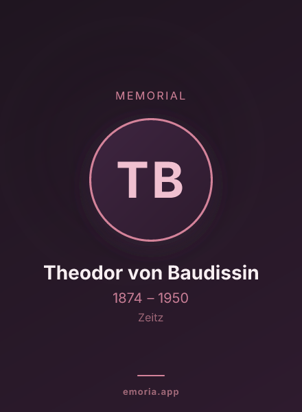 Memorial portrait of Theodor von Baudissin