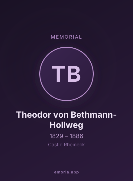 Memorial portrait of Theodor von Bethmann-Hollweg
