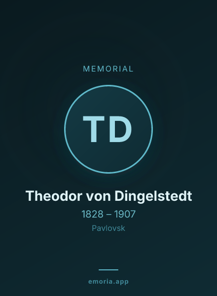 Memorial portrait of Theodor von Dingelstedt