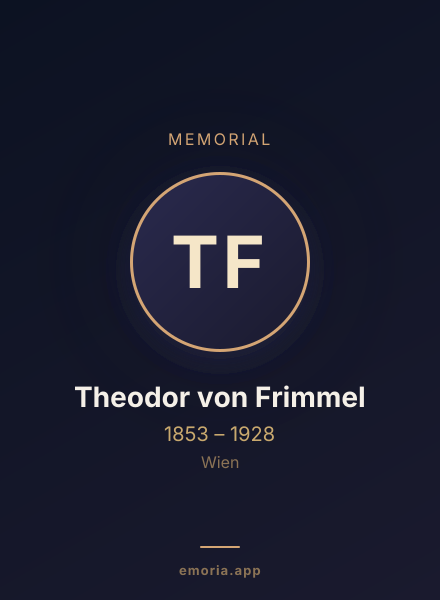 Memorial portrait of Theodor von Frimmel