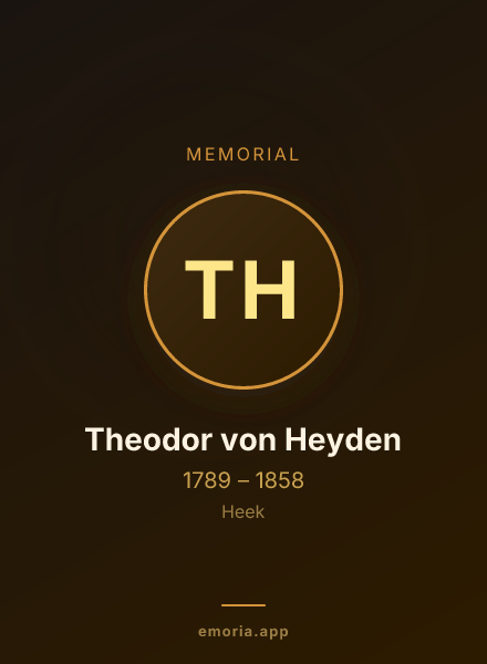 Memorial portrait of Theodor von Heyden