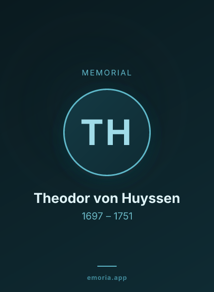 Memorial portrait of Theodor von Huyssen