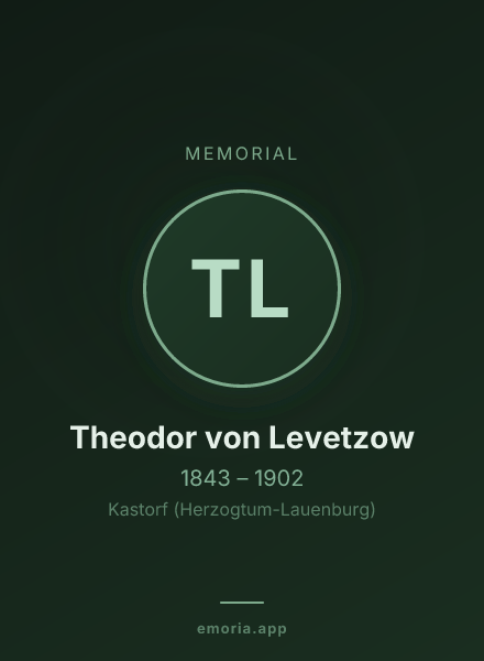 Memorial portrait of Theodor von Levetzow