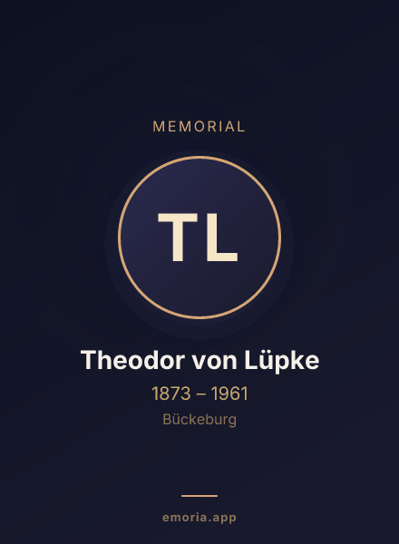 Memorial portrait of Theodor von Lüpke
