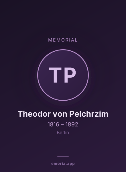 Memorial portrait of Theodor von Pelchrzim