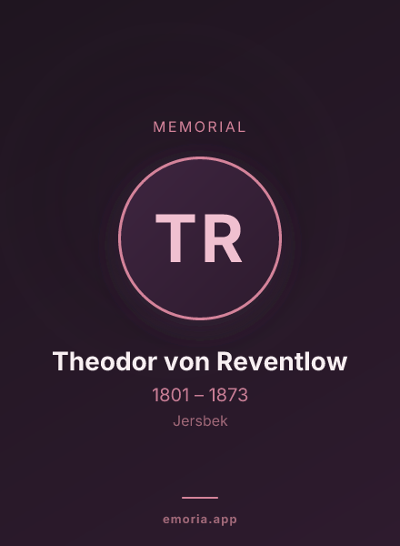 Memorial portrait of Theodor von Reventlow
