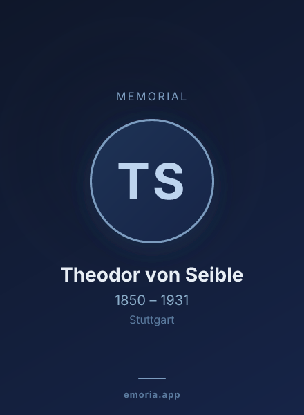 Memorial portrait of Theodor von Seible
