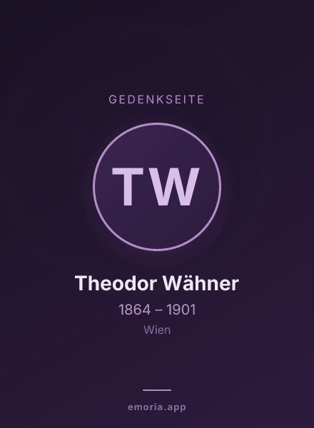 Gedenkportrait von Theodor Wähner