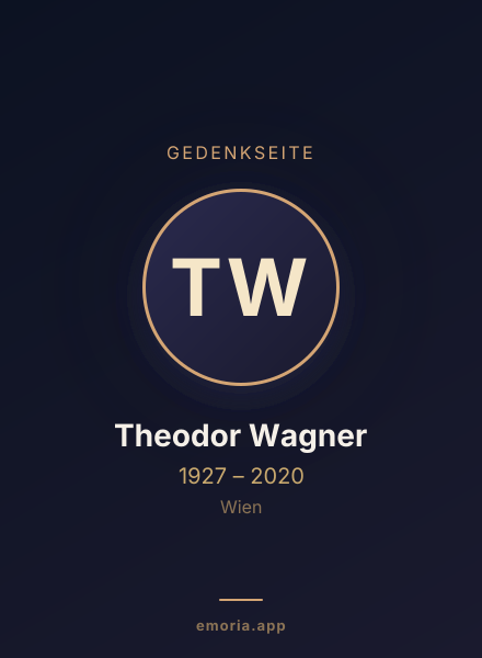 Gedenkportrait von Theodor Wagner